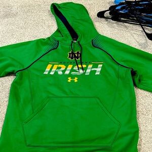 Under Armor Norte Dame Green Hoodie